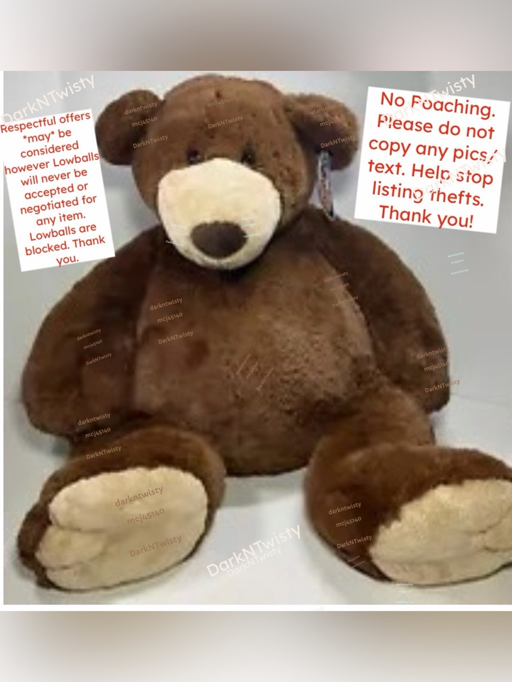 EXTREMELY RARE BNWT MARY MEYER GREAT BIG BROWNIE BEAR 32” NEAR MINT